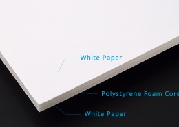 White Clay coated Paper Foam board