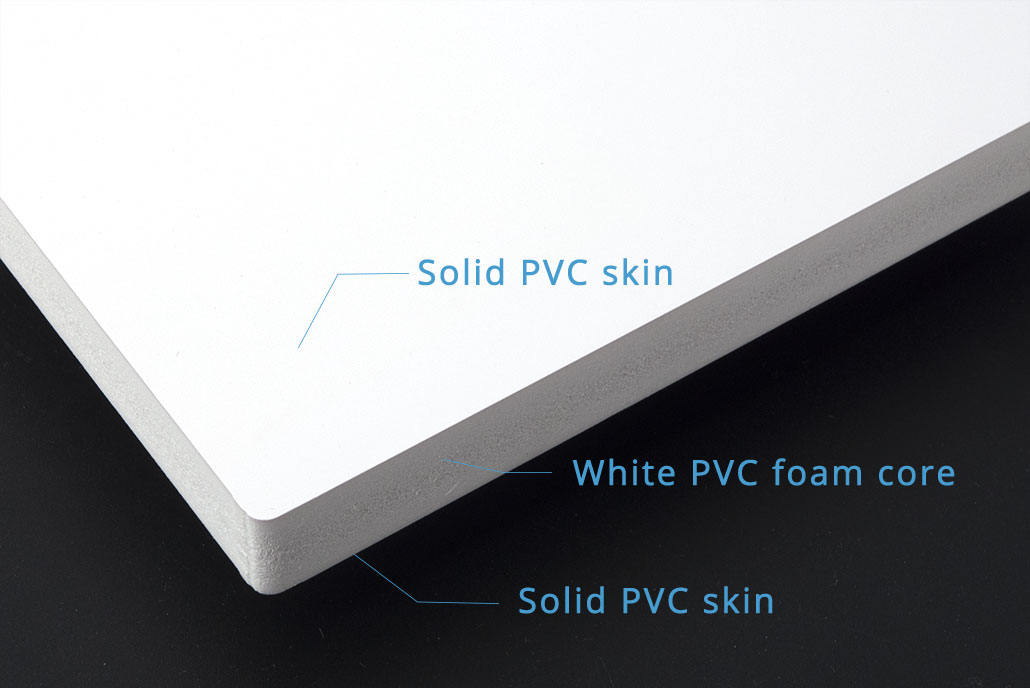 White Co-extrusion PVC foam board